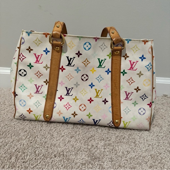 Louis Vuitton Multicolor Monogram Tote with Tan Accents - Picture 3 of 16